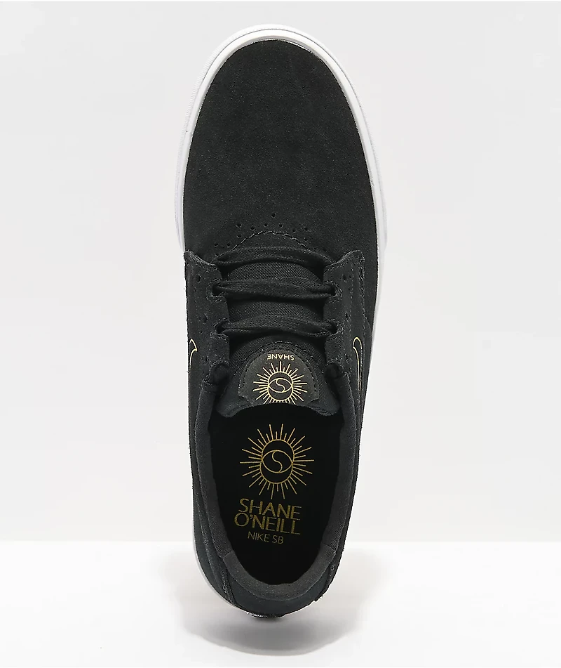 Nike SB Shane Black & University Gold Skate Shoes