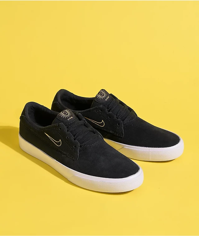 Nike SB Shane Black University Gold Skate Shoes at Hamilton