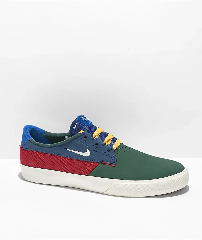 Nike SB Shane Green, Red, Blue & Yellow Skate Shoes