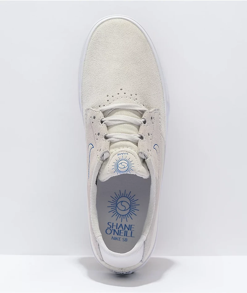 Nike SB Shane Summit White & Grey Skate Shoes