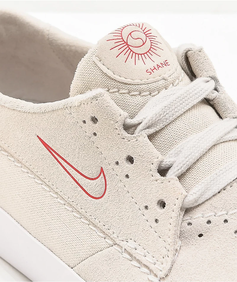 Nike SB Shane Summit White & University Red Skate Shoes