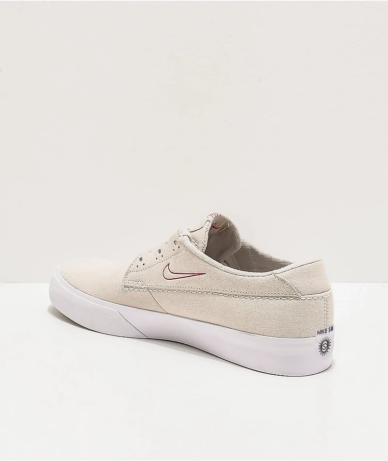 Nike SB Shane Summit White & University Red Skate Shoes