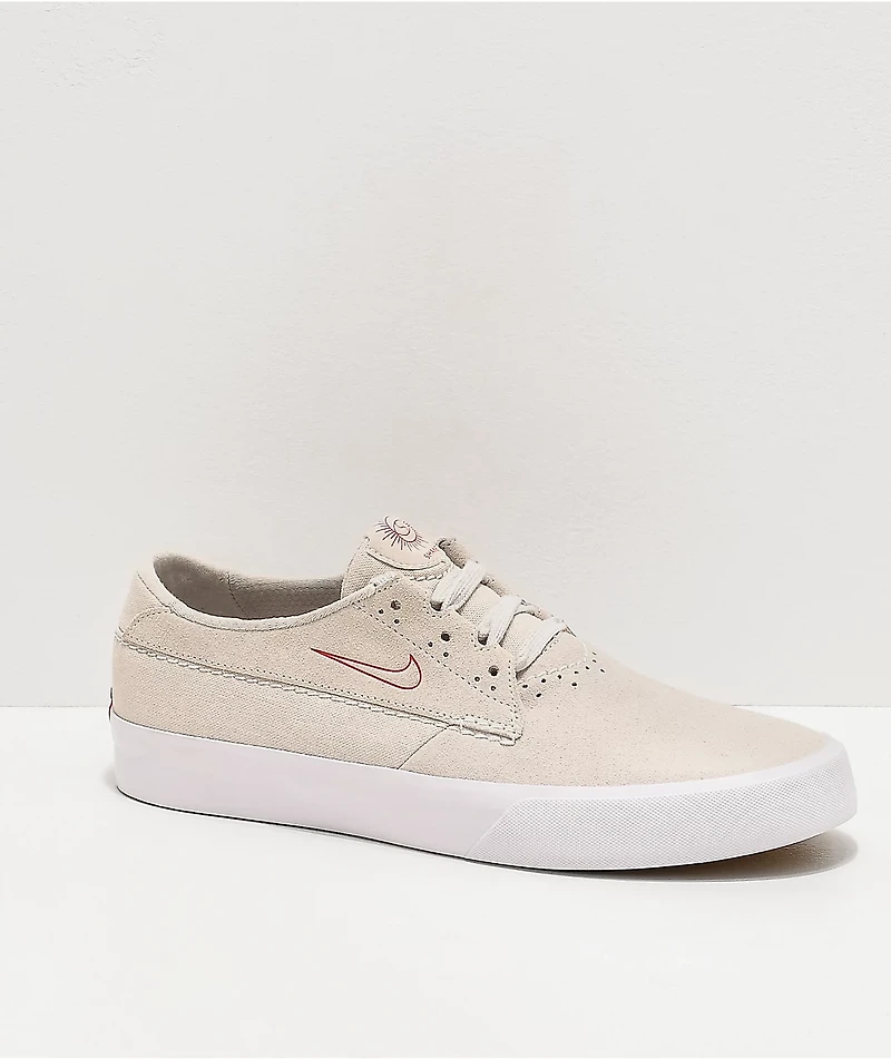 Nike SB Shane Summit White & University Red Skate Shoes