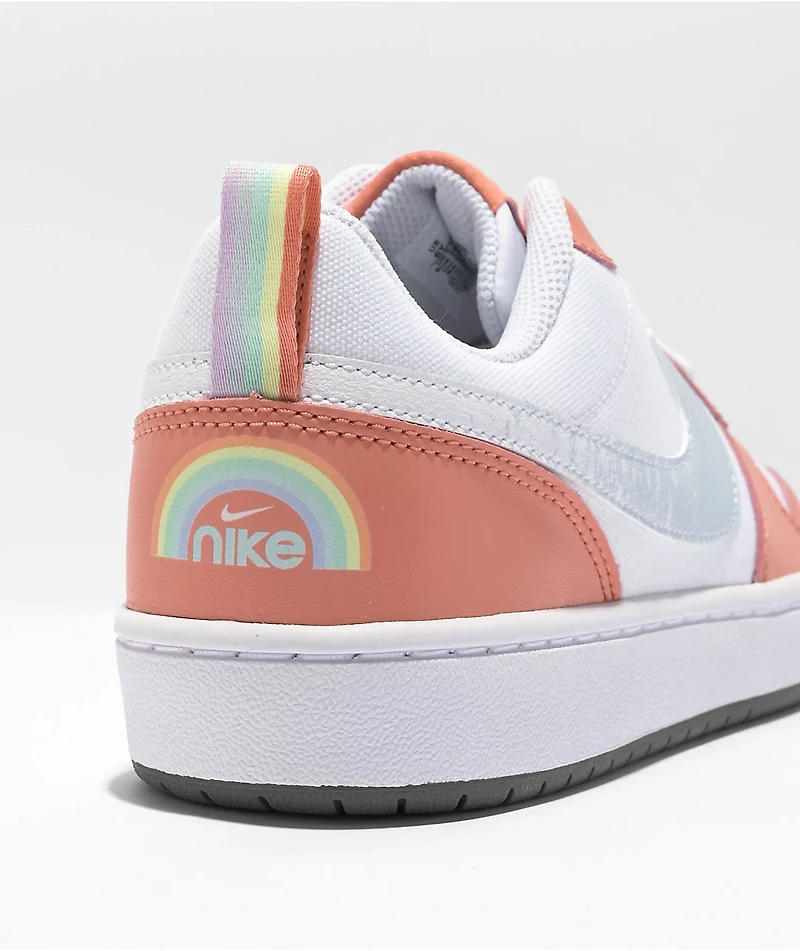Nike SB Special Edition Court Borough Low 2 White & Pink Shoes
