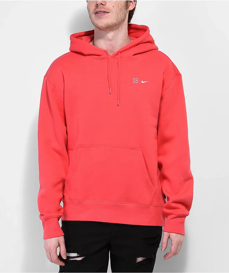 Nike SB Sun Stripes Red Hoodie