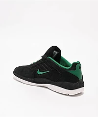 Nike SB Vertebrae Black, Malachite, & Summit White Skate Shoes