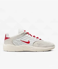Nike SB Vertebrae Summit White & University Red Skate Shoes