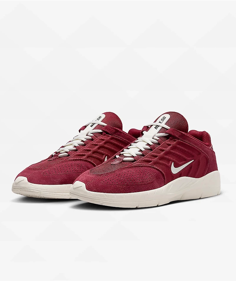 Nike SB Vertebrae Team Red & Sail Skate Shoes