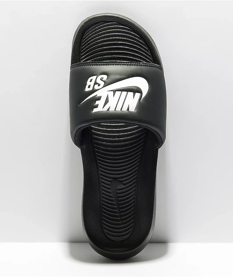 Nike SB Victori One Black & White Slide Sandals