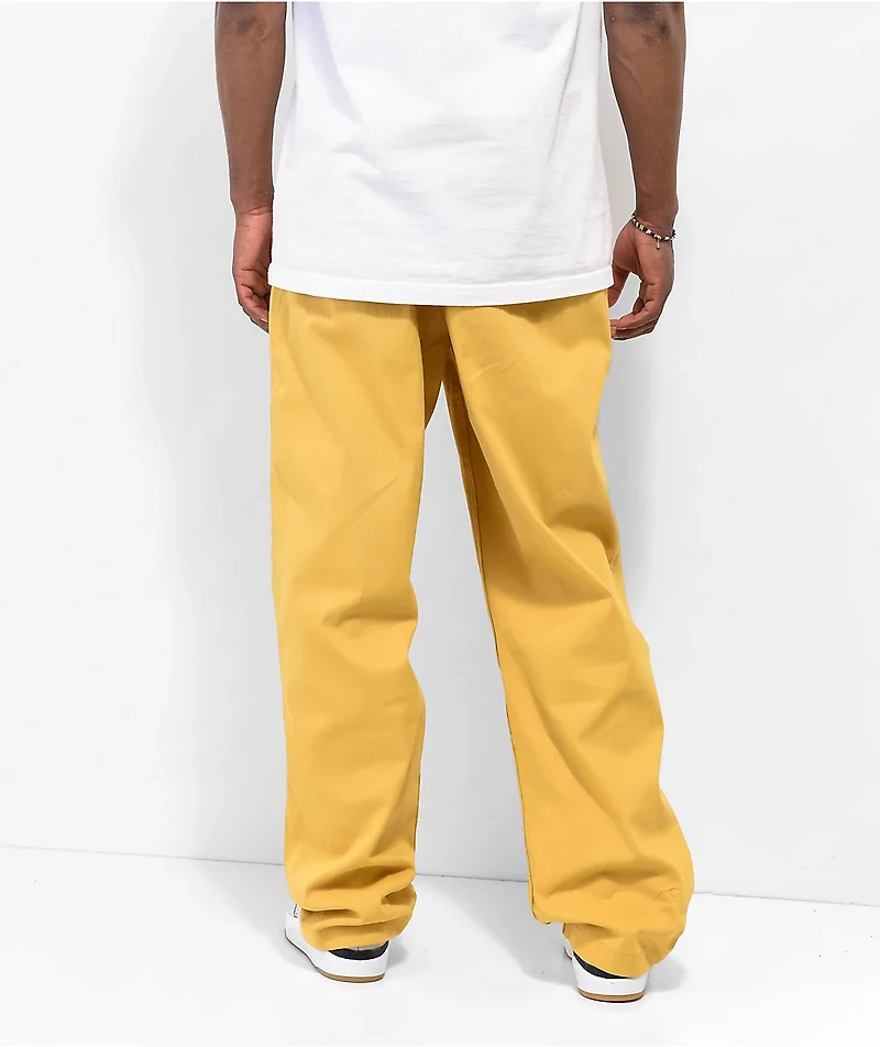 Nike SB Yellow Loose Fit Chino Skate Pants
