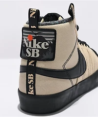 Nike SB Zoom Blazer Mid Premium Tan & Black Skate Shoes
