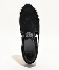Nike SB Zoom Janoski+ Slip Black & White Skate Shoes