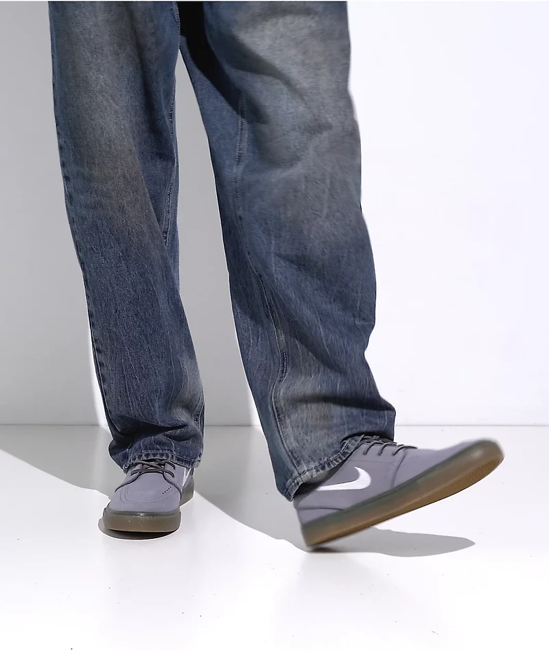 Nike SB Zoom Janoski OG+ Cool Grey, White & Gum Skate Shoes