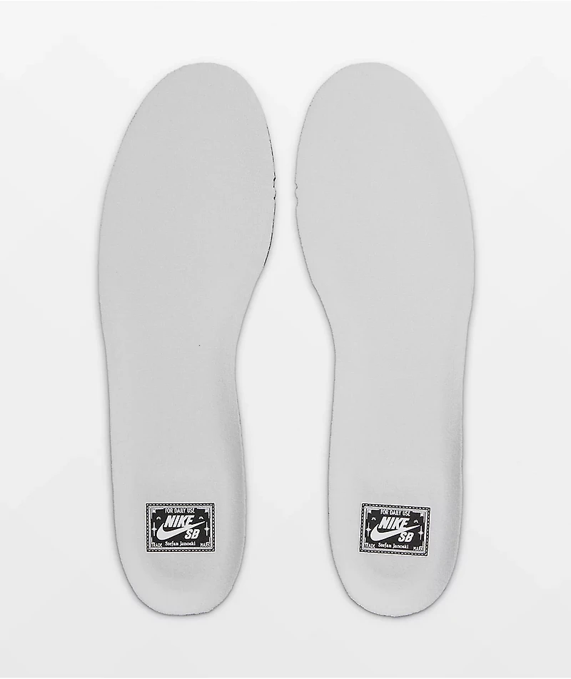 Nike SB Zoom Janoski OG+ Summit White & Black Skate Shoes