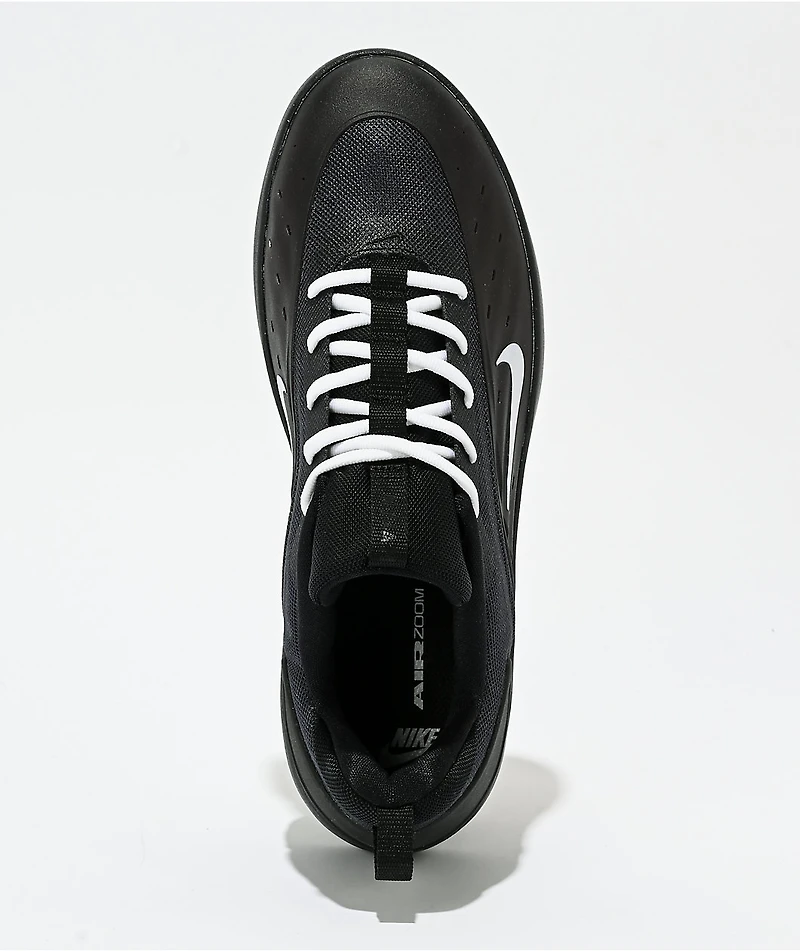 Nike SB Zoom Nyjah 4 Black & White Skate Shoes