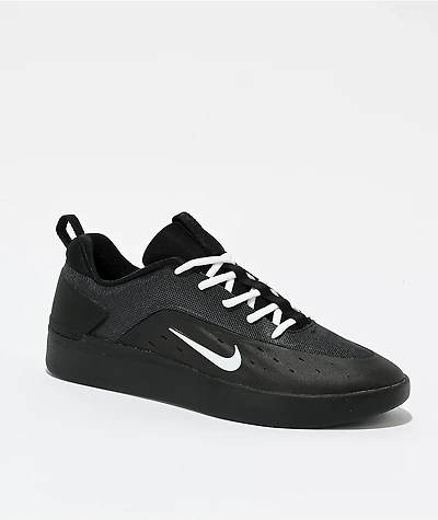 Nike SB Zoom Nyjah 4 Black & White Skate Shoes