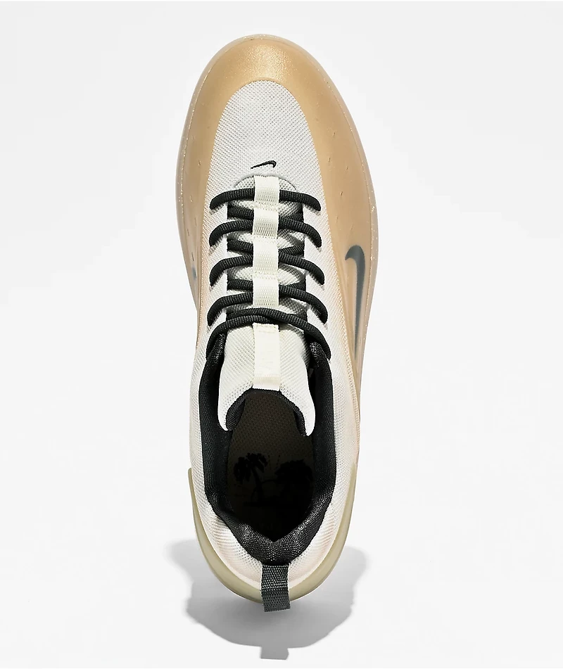 Nike SB Zoom Nyjah 4 Desert Khaki & Dark Smoke Grey Skate Shoes