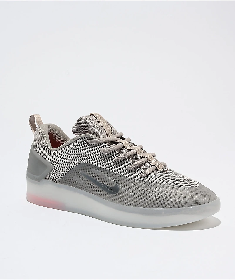 Nike SB Zoom Nyjah 4 Grey, Silver & Jade Skate Shoes