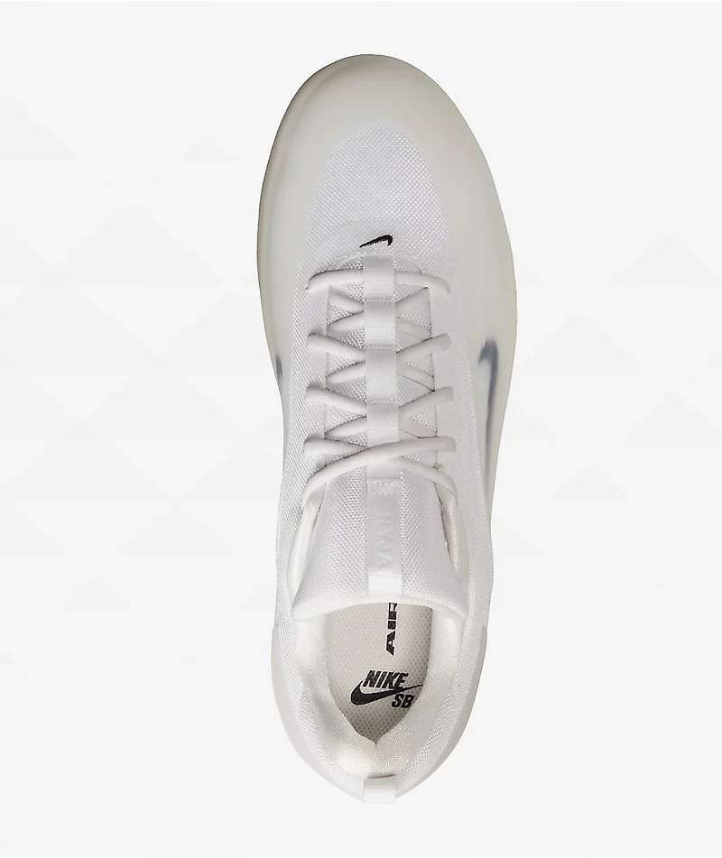 Nike SB Zoom Nyjah 4 White & Black Skate Shoes
