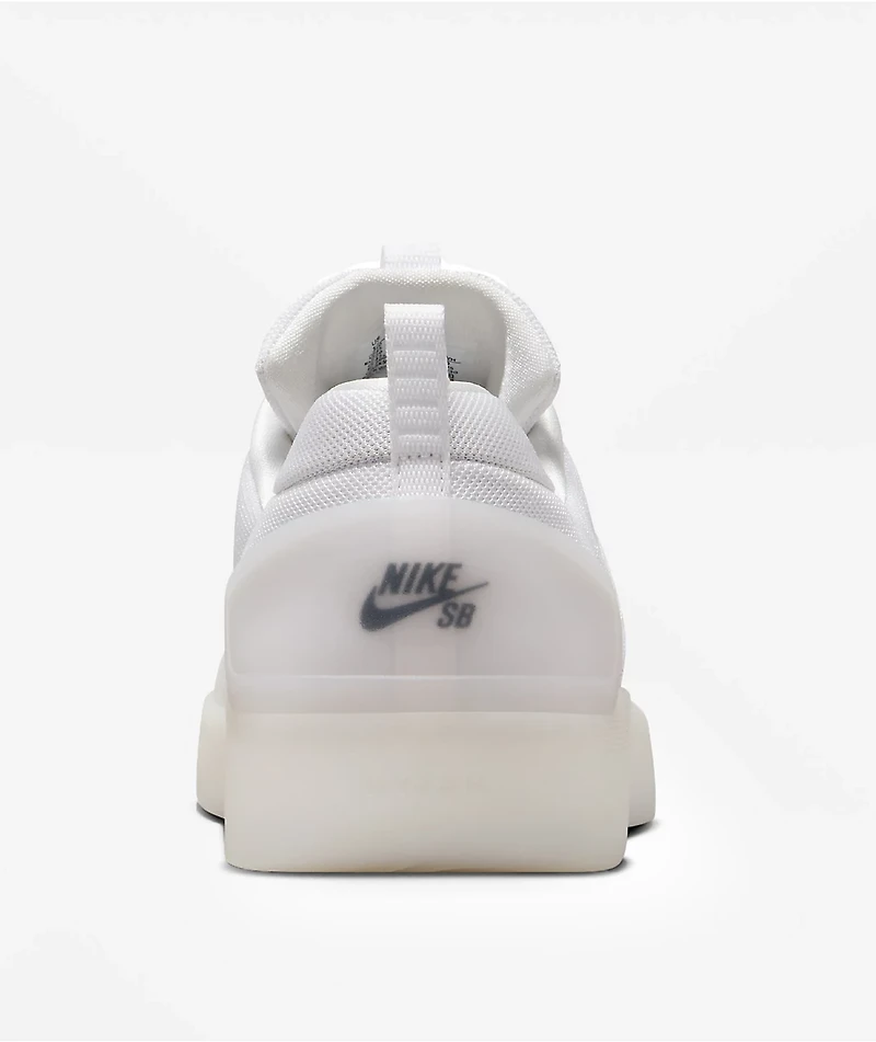 Nike SB Zoom Nyjah 4 White & Black Skate Shoes