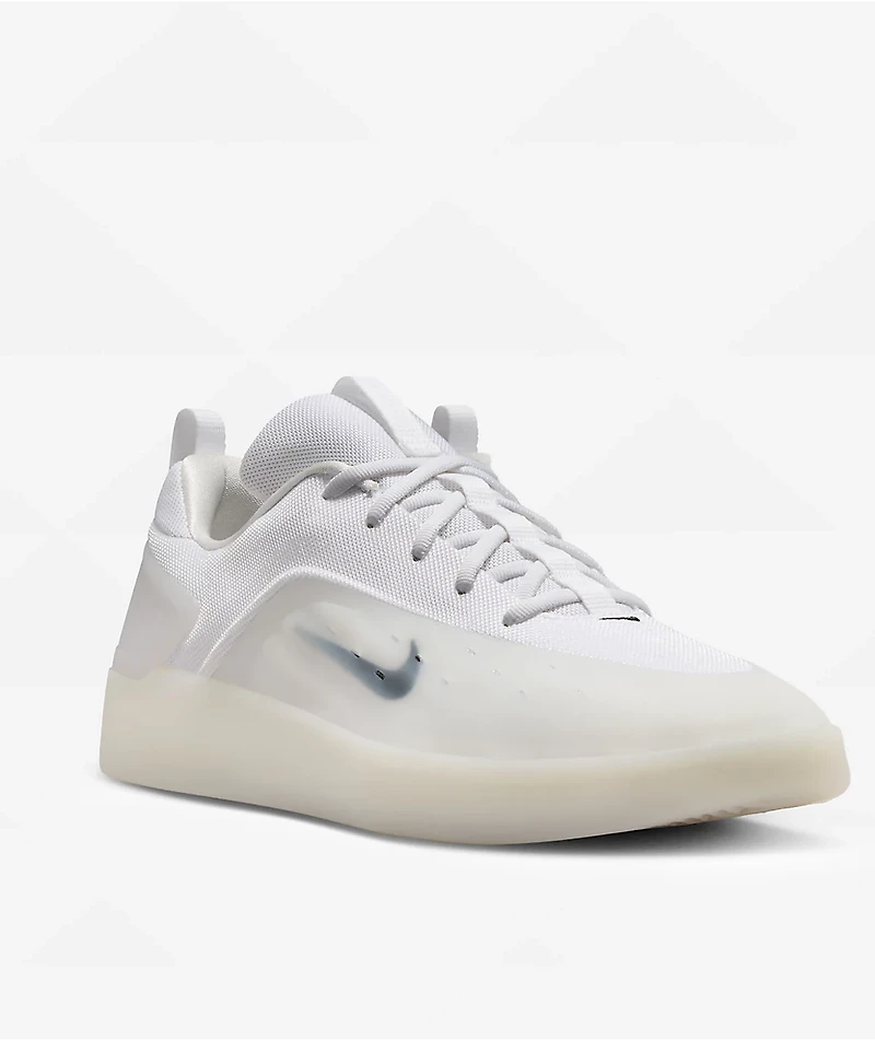 Nike SB Zoom Nyjah 4 White & Black Skate Shoes