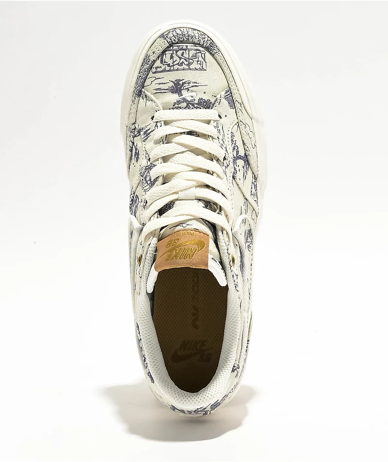 Nike SB Zoom Pogo Plus PRM Sail & Light Bone Skate Shoes