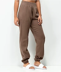 Nike Sports Wear Essential Fleece Brown Sweatpants