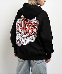 Nike Sportswear Airbrush Phoenix Fleece Black Hoodie