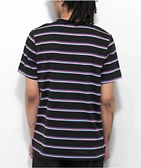 Nike Sportswear Black, Blue & Red Stripe T-Shirt