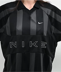 Nike Sportswear Black & Grey Stripe Jersey