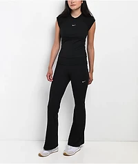 Nike Sportswear Chill Knit Ribbed Black T-Shirt