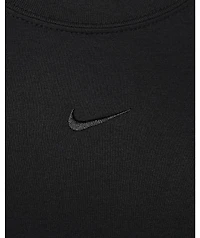 Nike Sportswear Chill Knit Square Neck Black Crop T-Shirt