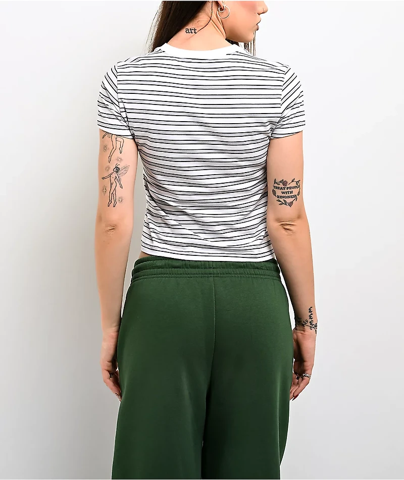 Nike Sportswear Chill Knit Stripe White T-Shirt