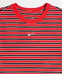 Nike Sportswear Chill Striped Red Knit T-Shirt