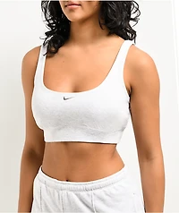 Nike Sportswear Chill Terry Grey Crop Tank Top