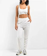 Nike Sportswear Chill Terry Grey Crop Tank Top
