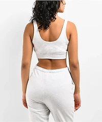 Nike Sportswear Chill Terry Grey Crop Tank Top