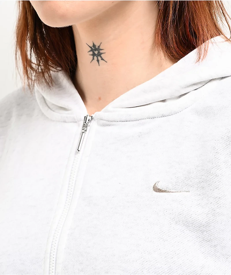 Nike Sportswear Chill Terry Light Orewood Brown Zip Hoodie