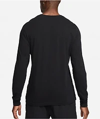 Nike Sportswear Club Black Long Sleeve T-Shirt