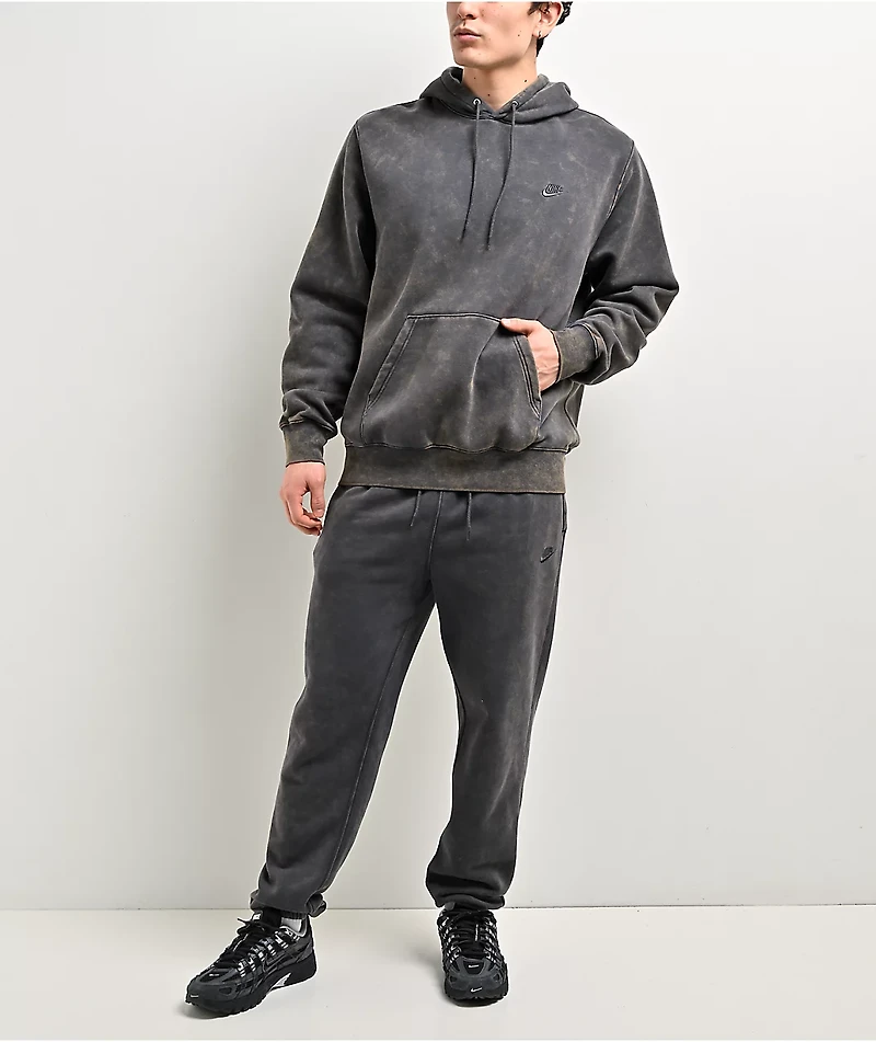 Nike Sportswear Club Black Wash Hoodie