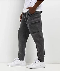 Nike Sportswear Club Charcoal Cargo Jogger Sweatpants