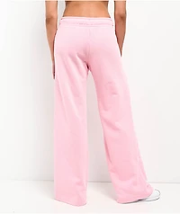 Nike Sportswear Club Fleece Beyond Pink Mid Rise Wide Leg Sweatpants