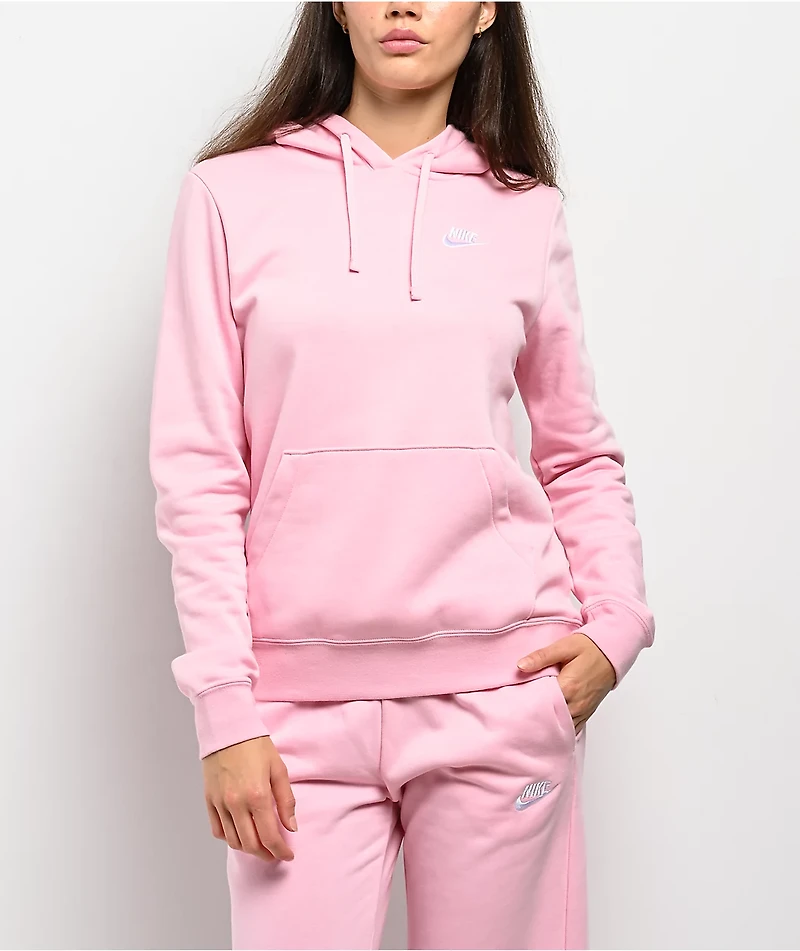 Nike Sportswear Club Fleece Pink Hoodie