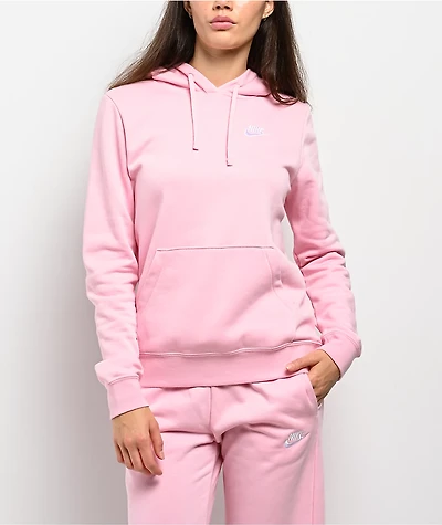 Nike Sportswear Club Fleece Pink Hoodie