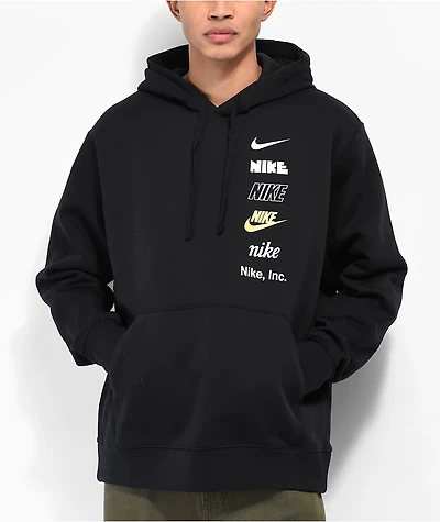 Nike Sportswear Club Fleece Plus Black Hoodie
