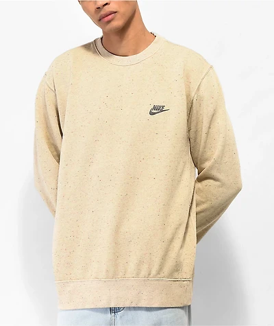 Nike Sportswear Club Fleece Revival Limestone Crewneck Sweatshirt