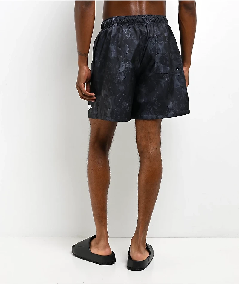 Nike Sportswear Club Floral Black Board Shorts