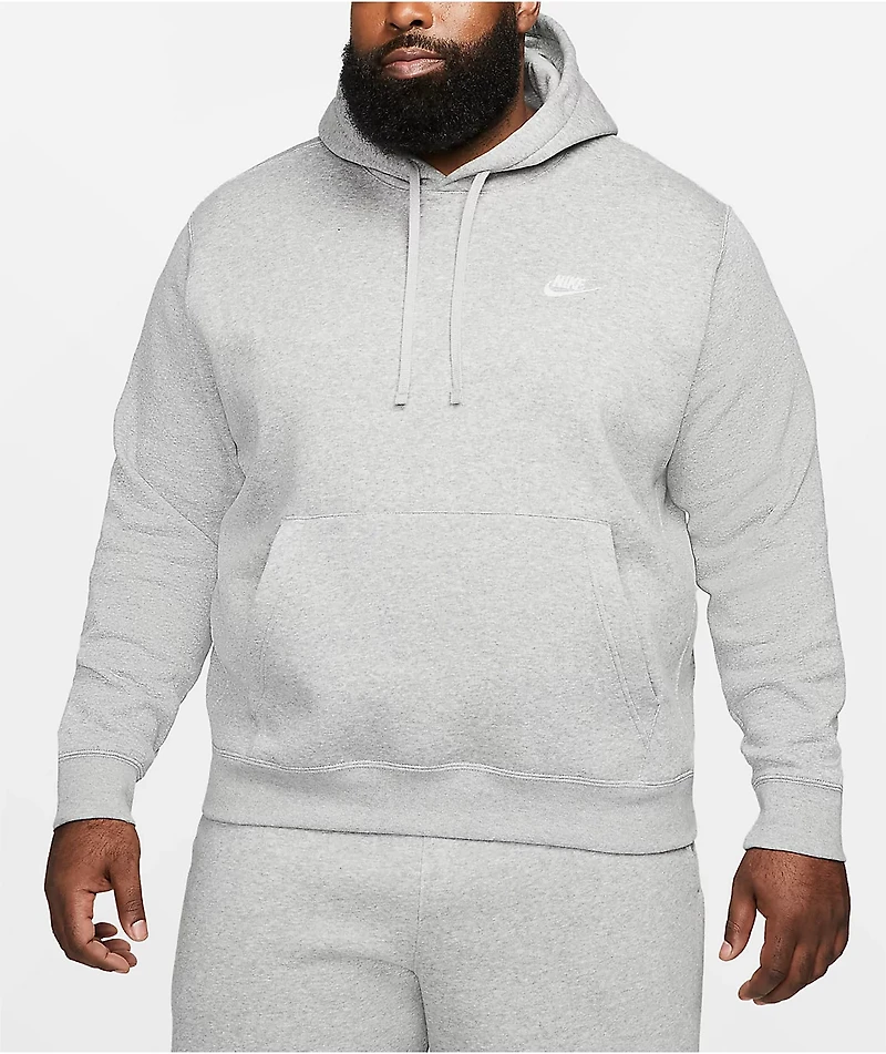 Nike Sportswear Club Grey & White Hoodie