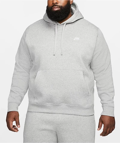 Nike Sportswear Club Grey & White Hoodie