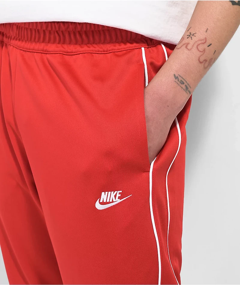 Nike Sportswear Club Polyknit Red & White Jogger Sweatpants